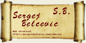 Sergej Belčević vizit kartica